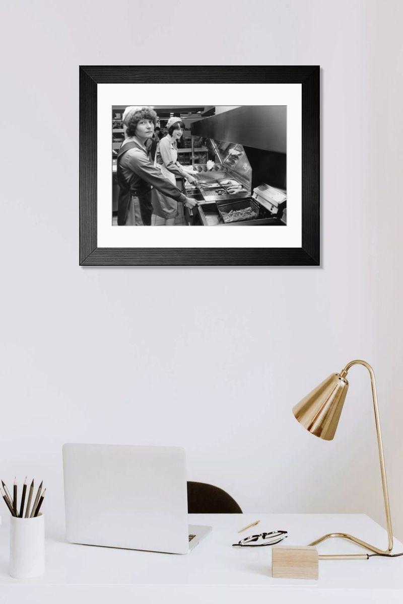 Shown hanging in a room: Modern 14"x12" (36x31cm)