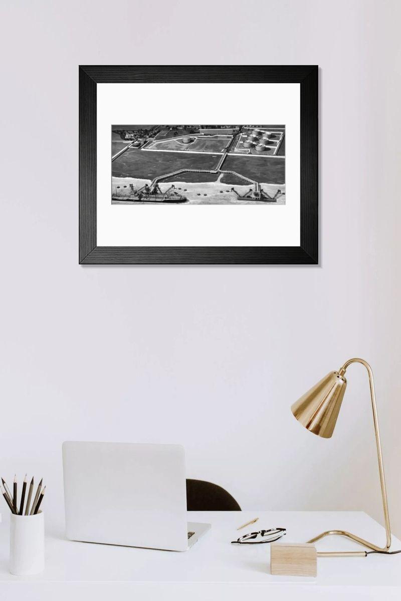 Shown hanging in a room: Modern 14"x12" (36x31cm)