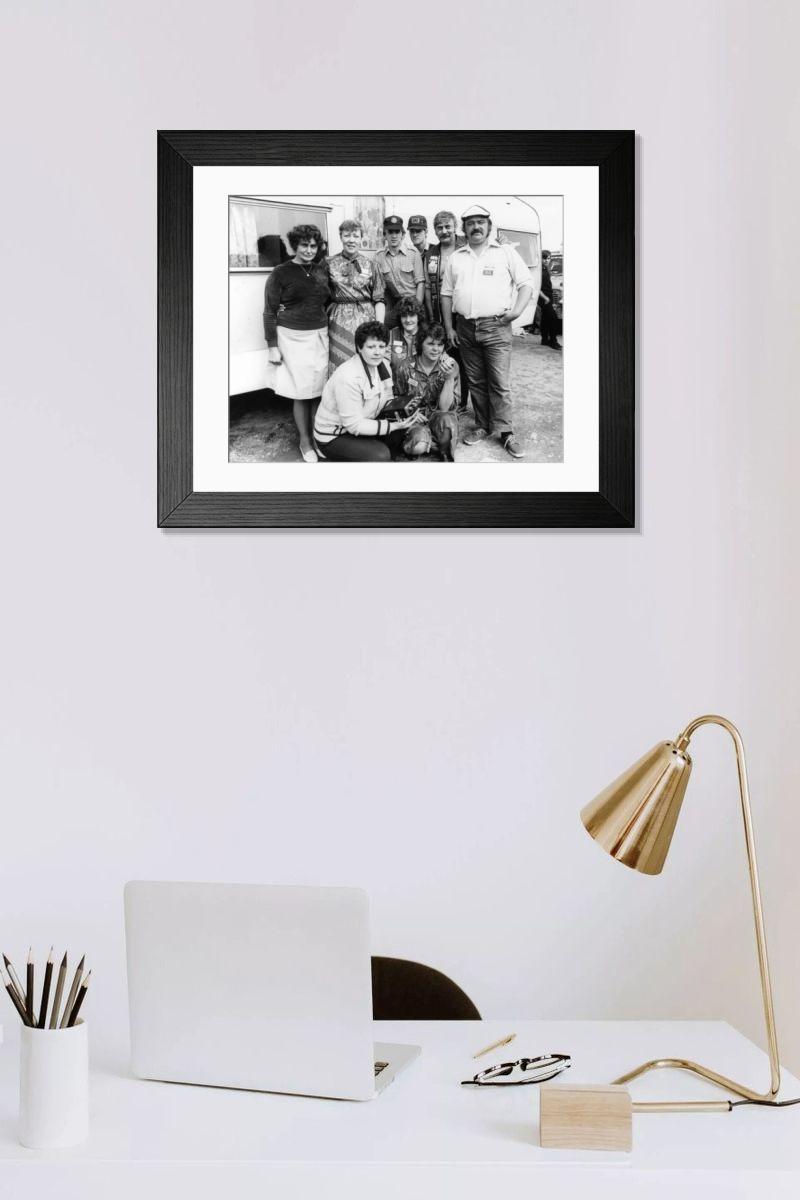 Shown hanging in a room: Modern 14"x12" (36x31cm)