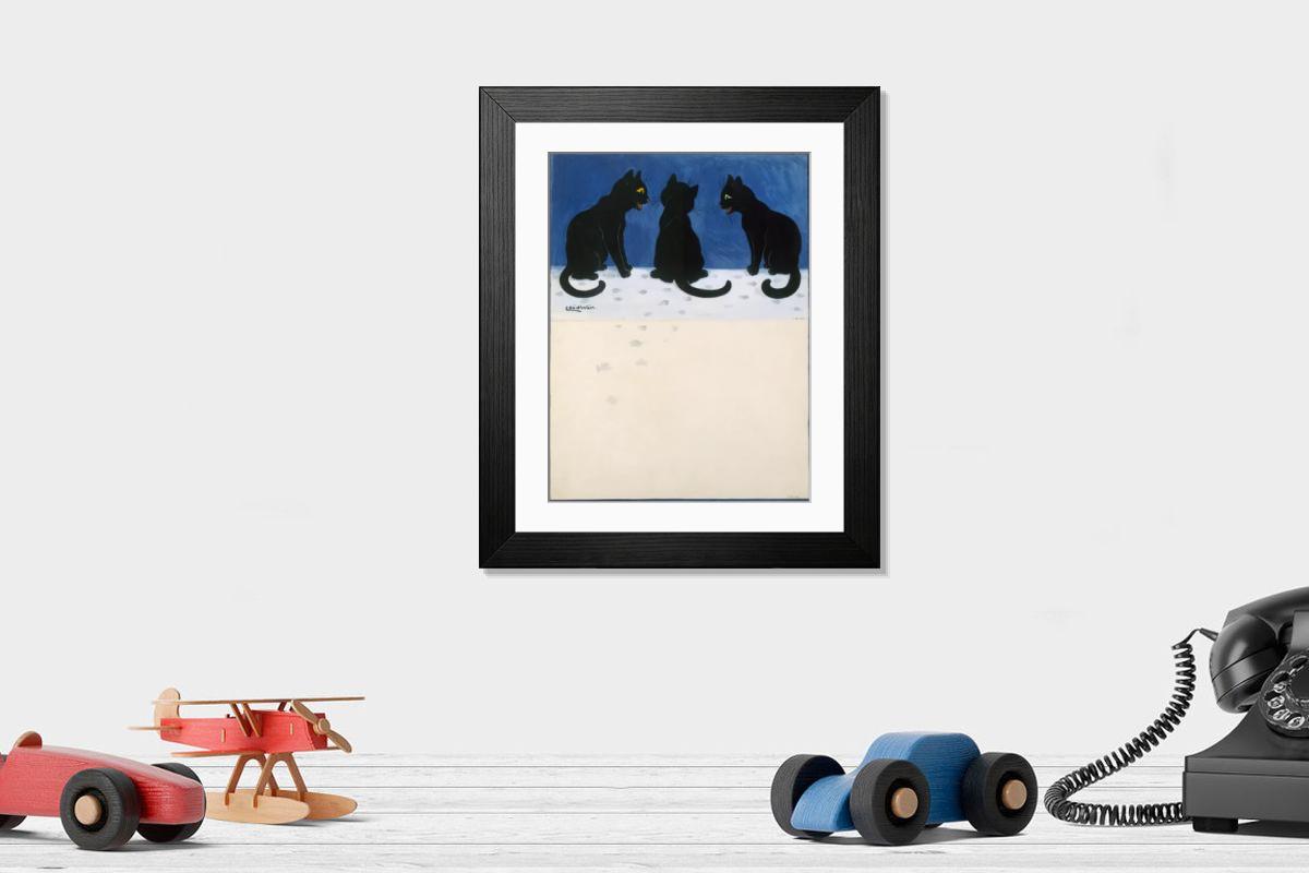 Shown hanging in a room: Modern 14"x12" (36x31cm)