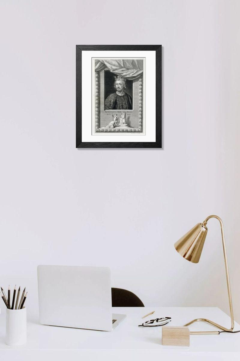 Shown hanging in a room: Modern 14"x12" (36x31cm)