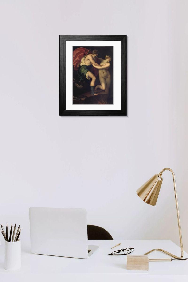 Shown hanging in a room: Modern 14"x12" (36x31cm)