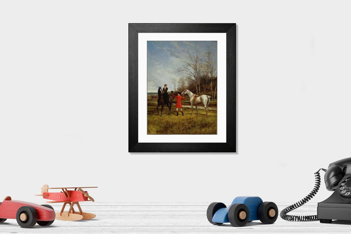 Shown hanging in a room: Modern 14"x12" (36x31cm)