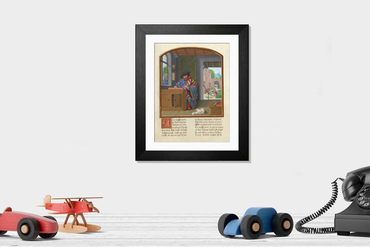 Shown hanging in a room: Modern 14"x12" (36x31cm)