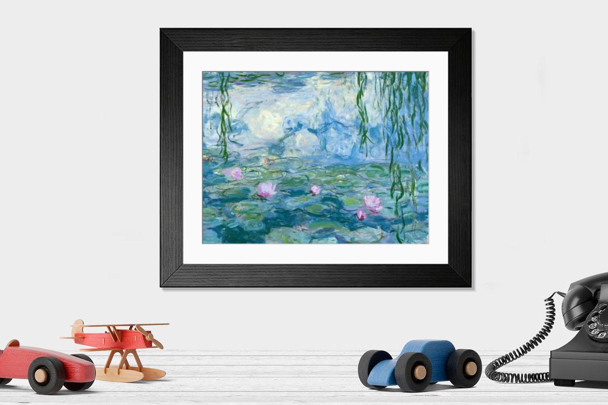 Shown hanging in a room: Modern 14"x12" (36x31cm)