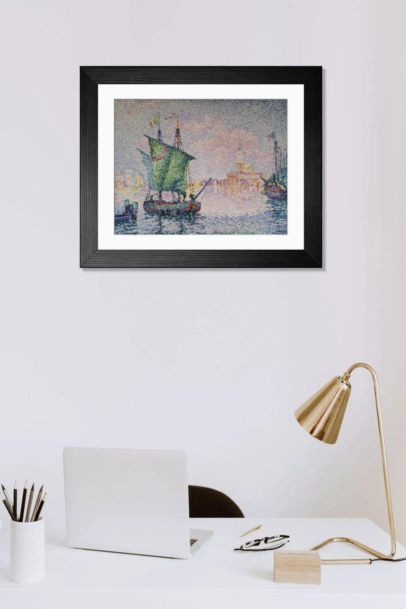 Shown hanging in a room: Modern 14"x12" (36x31cm)