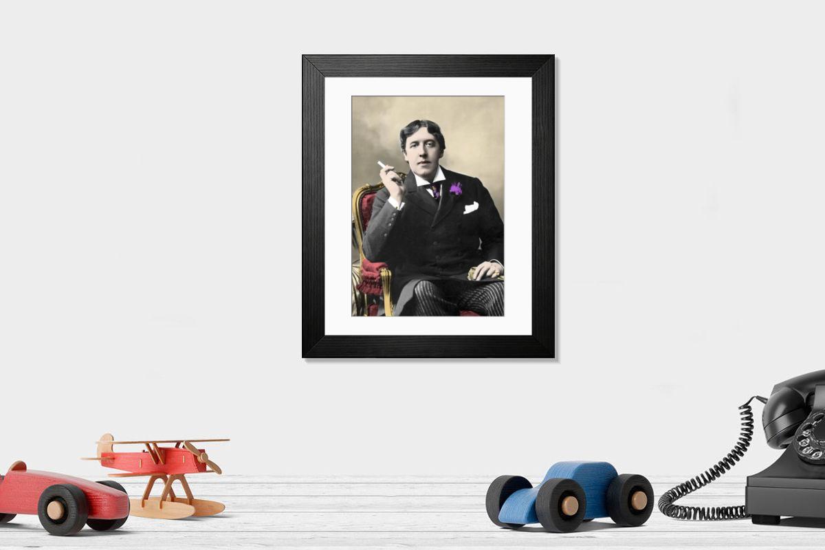 Shown hanging in a room: Modern 14"x12" (36x31cm)
