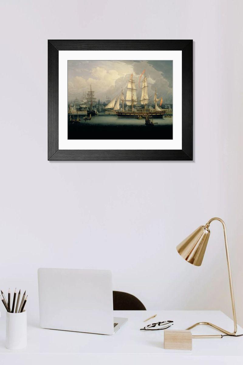 Shown hanging in a room: Modern 14"x12" (36x31cm)