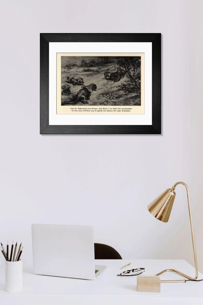 Shown hanging in a room: Modern 14"x12" (36x31cm)