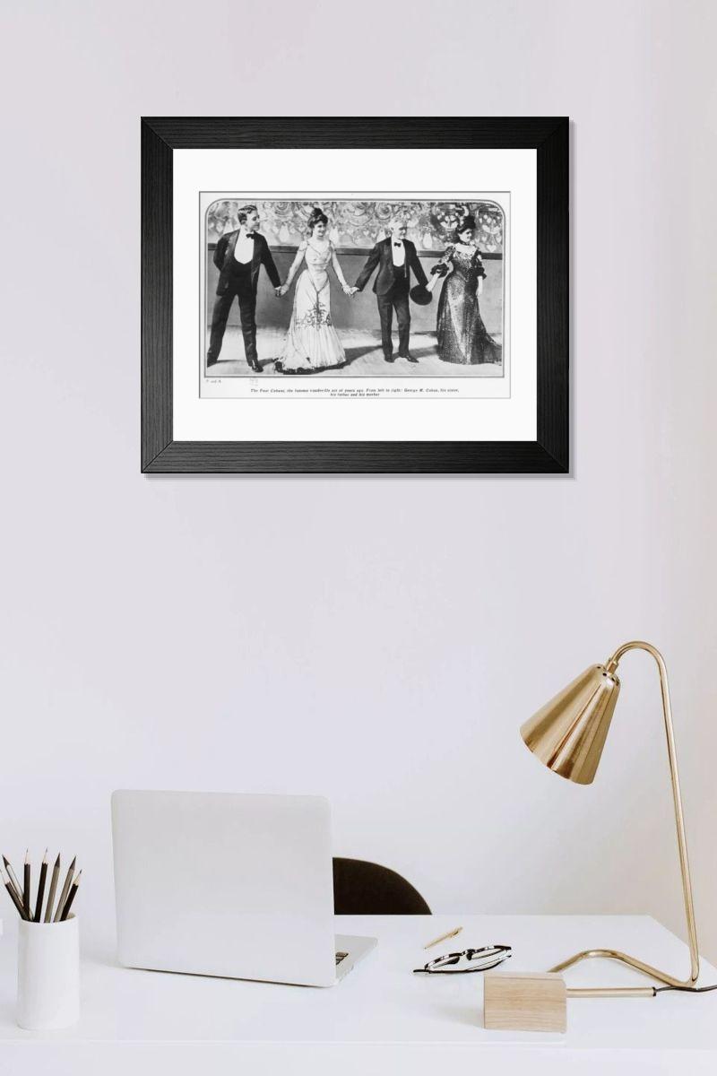 Shown hanging in a room: Modern 14"x12" (36x31cm)
