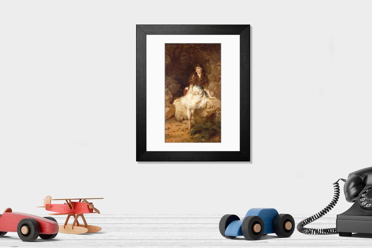 Shown hanging in a room: Modern 14"x12" (36x31cm)