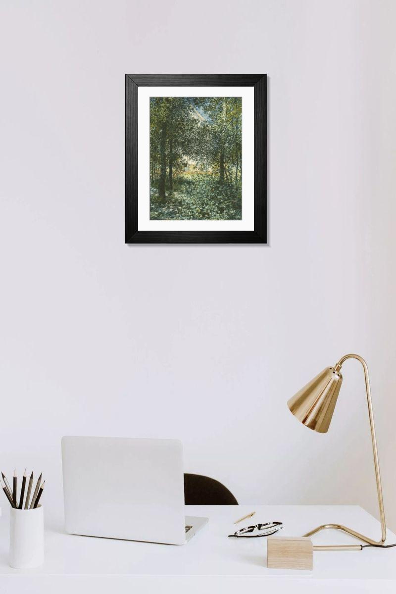 Shown hanging in a room: Modern 14"x12" (36x31cm)