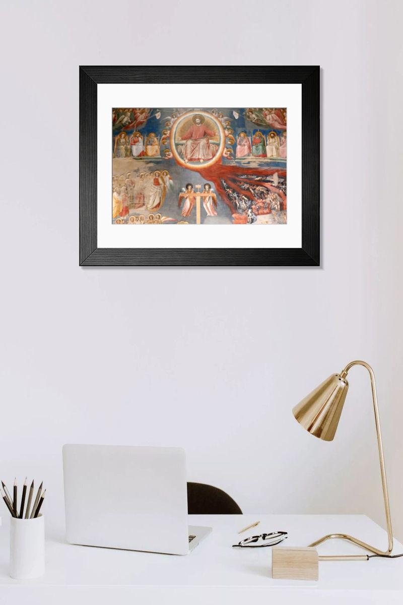 Shown hanging in a room: Modern 14"x12" (36x31cm)