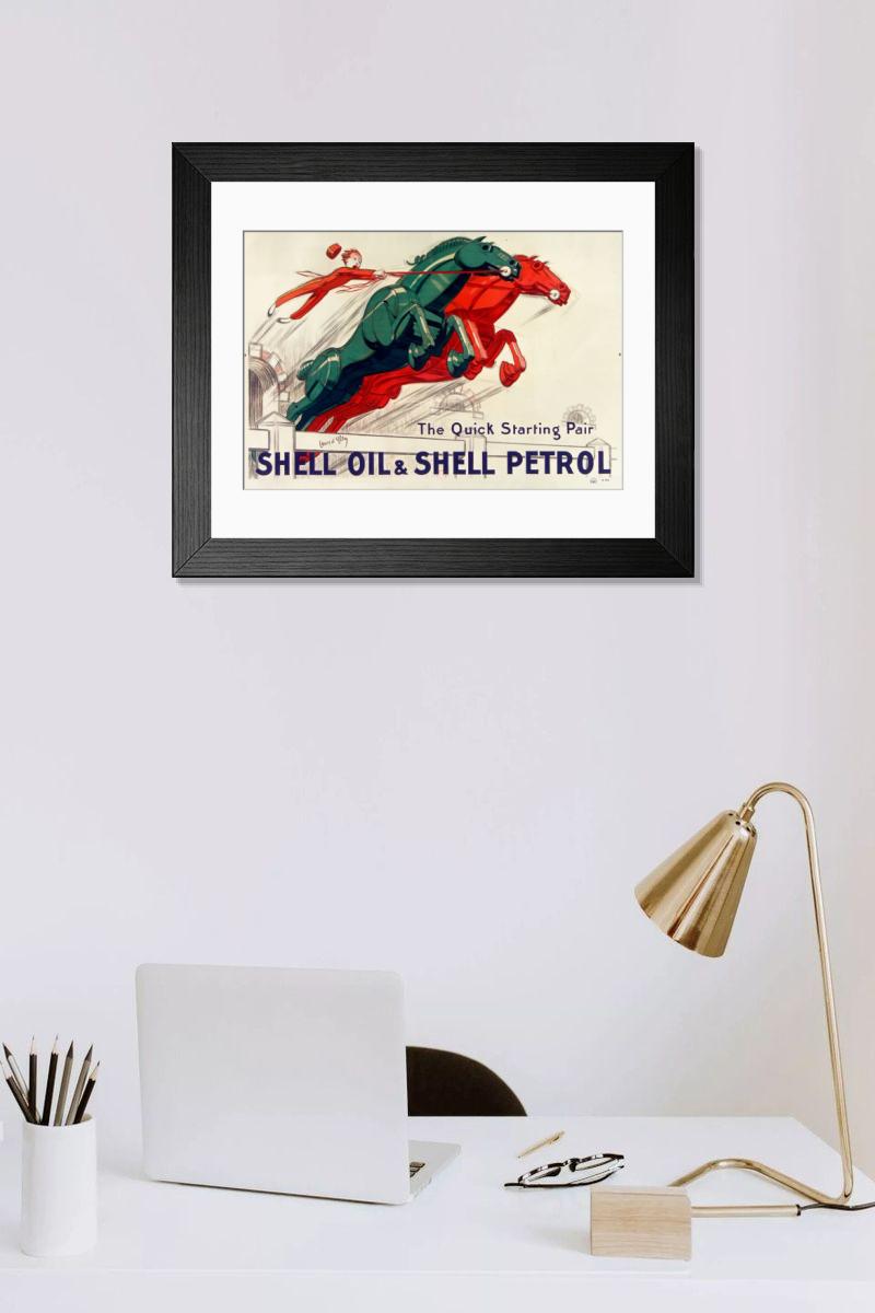 Shown hanging in a room: Modern 14"x12" (36x31cm)