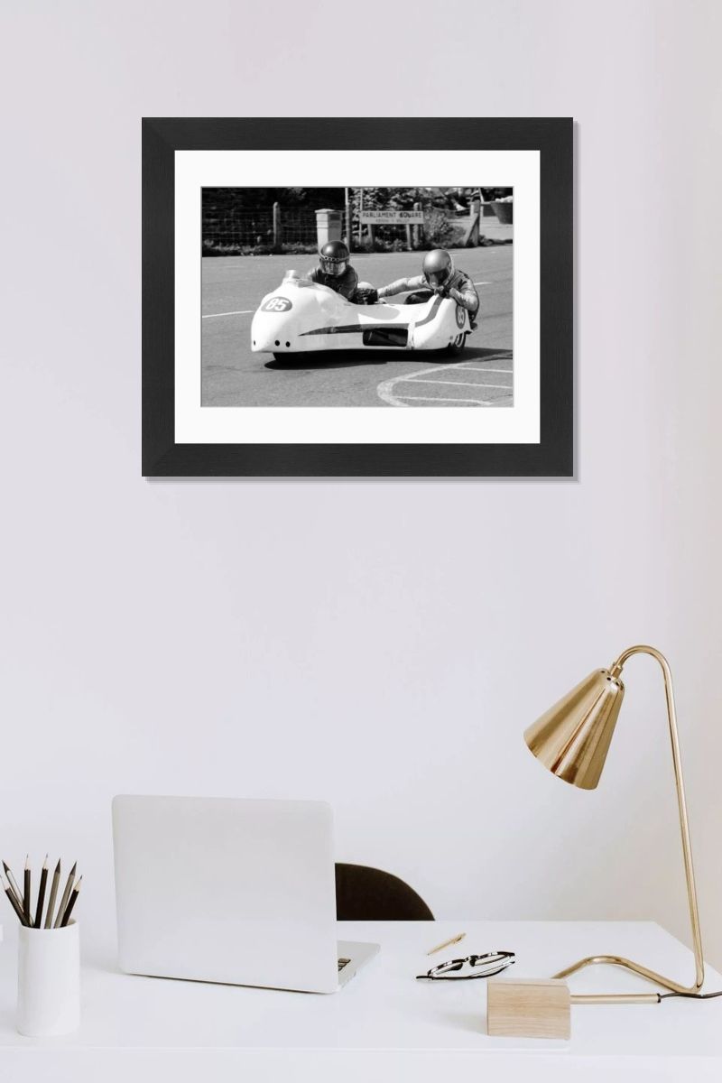 1985 Sidecar TT - J H Yamaha Print. Art Prints, Posters & Puzzles