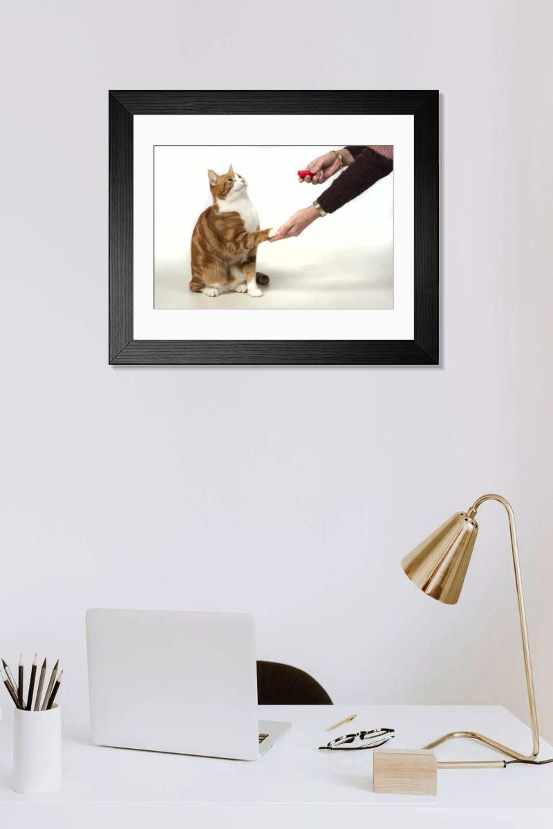 Shown hanging in a room: Modern 14"x12" (36x31cm)