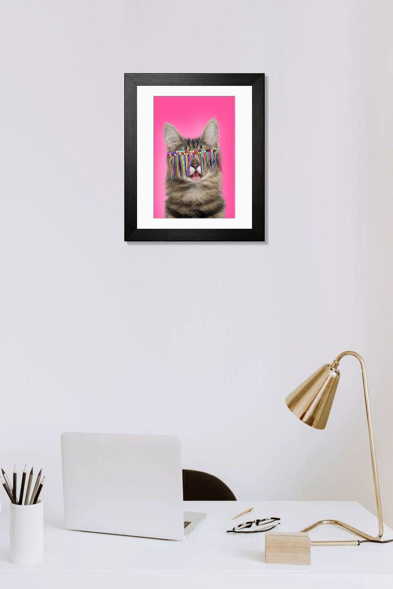 Shown hanging in a room: Modern 14"x12" (36x31cm)