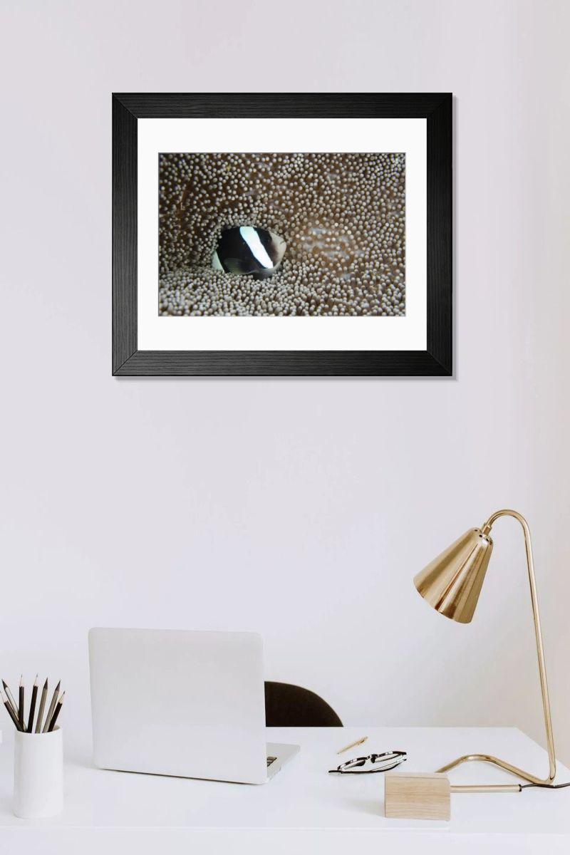 Shown hanging in a room: Modern 14"x12" (36x31cm)