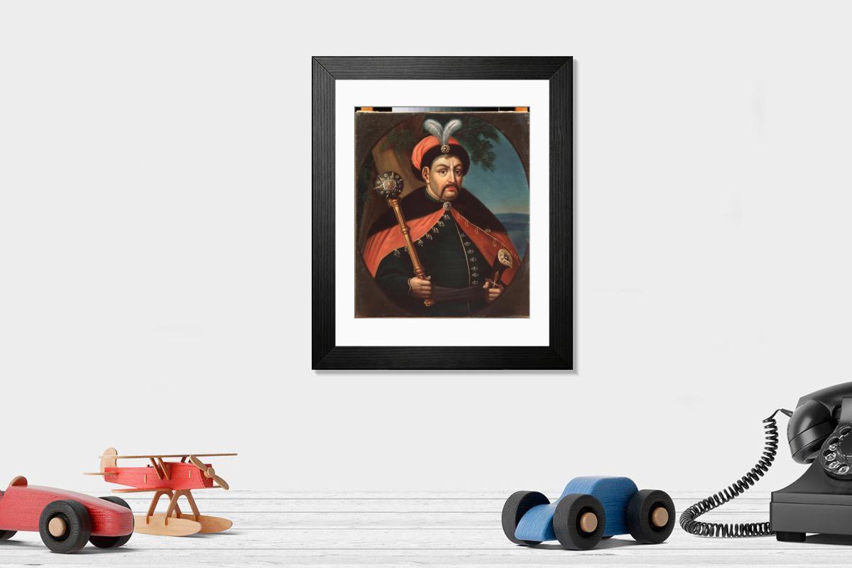 Shown hanging in a room: Modern 14"x12" (36x31cm)