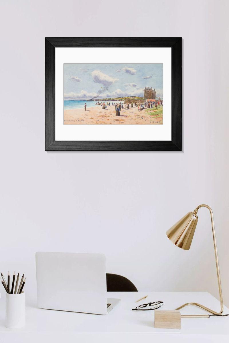 Shown hanging in a room: Modern 14"x12" (36x31cm)