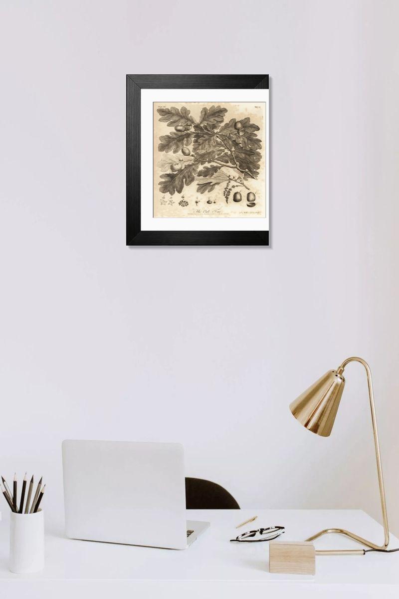 Shown hanging in a room: Modern 14"x12" (36x31cm)