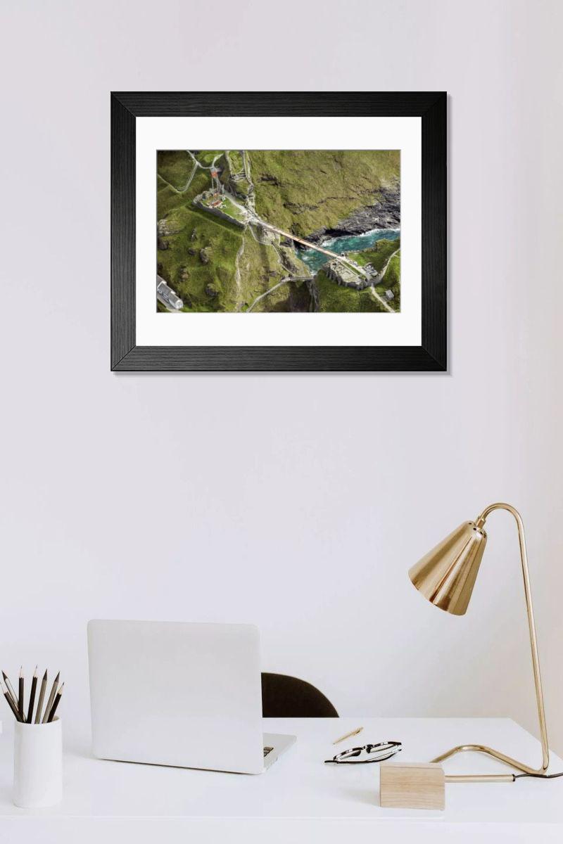 Shown hanging in a room: Modern 14"x12" (36x31cm)