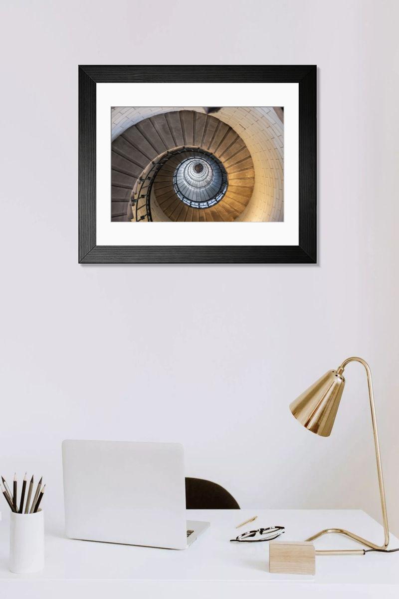 Shown hanging in a room: Modern 14"x12" (36x31cm)