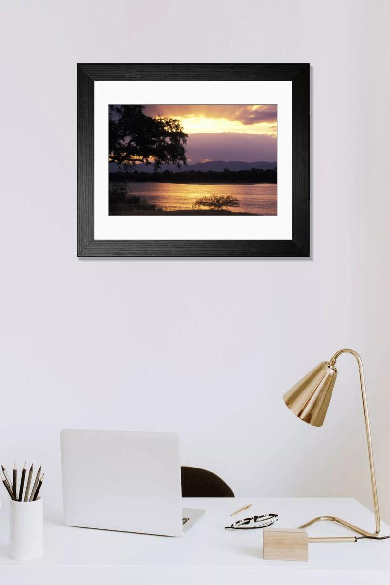 Shown hanging in a room: Modern 14"x12" (36x31cm)