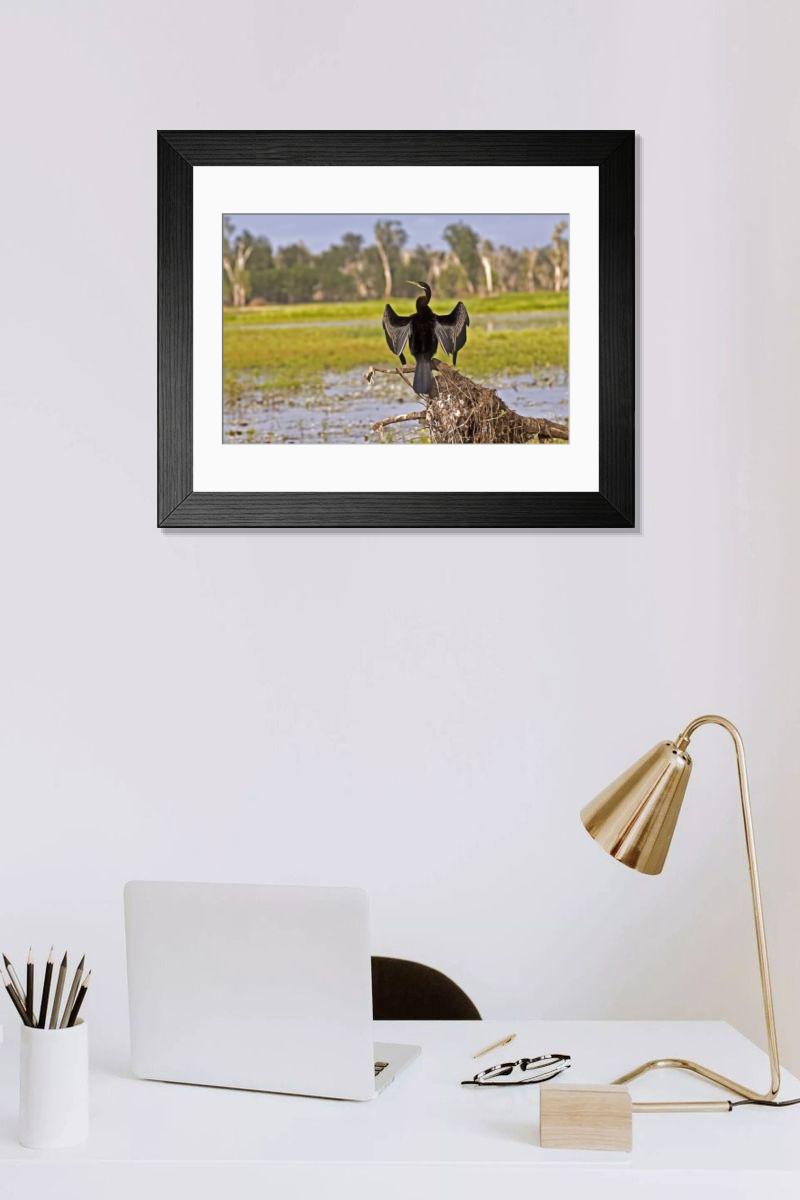 Shown hanging in a room: Modern 14"x12" (36x31cm)