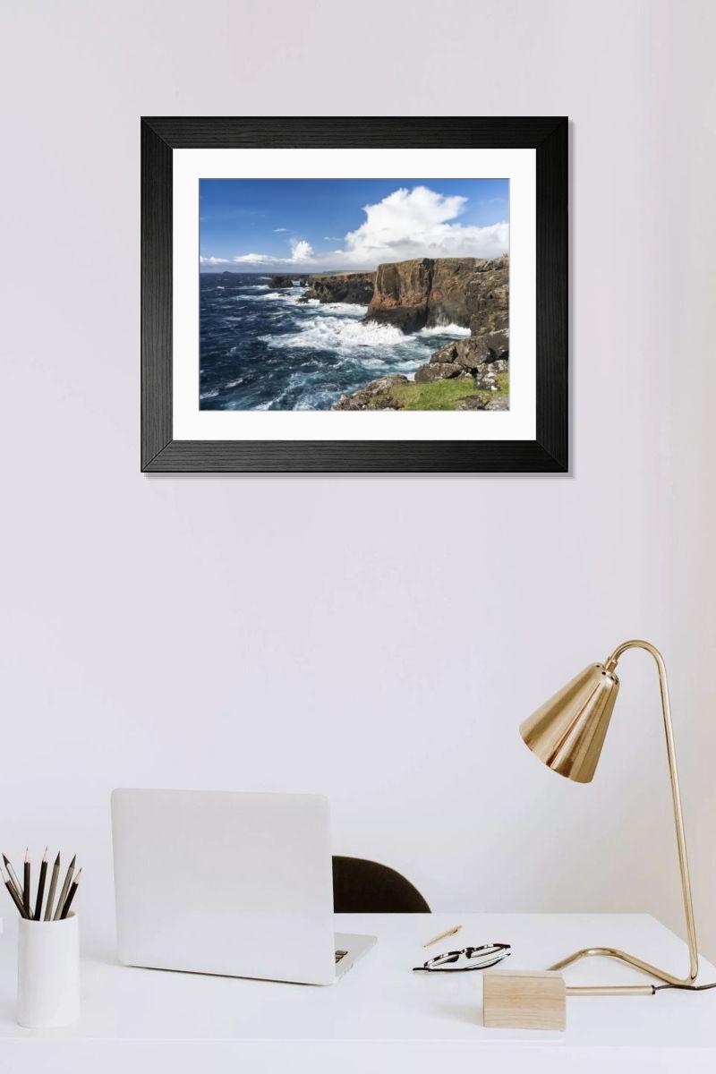 Shown hanging in a room: Modern 14"x12" (36x31cm)