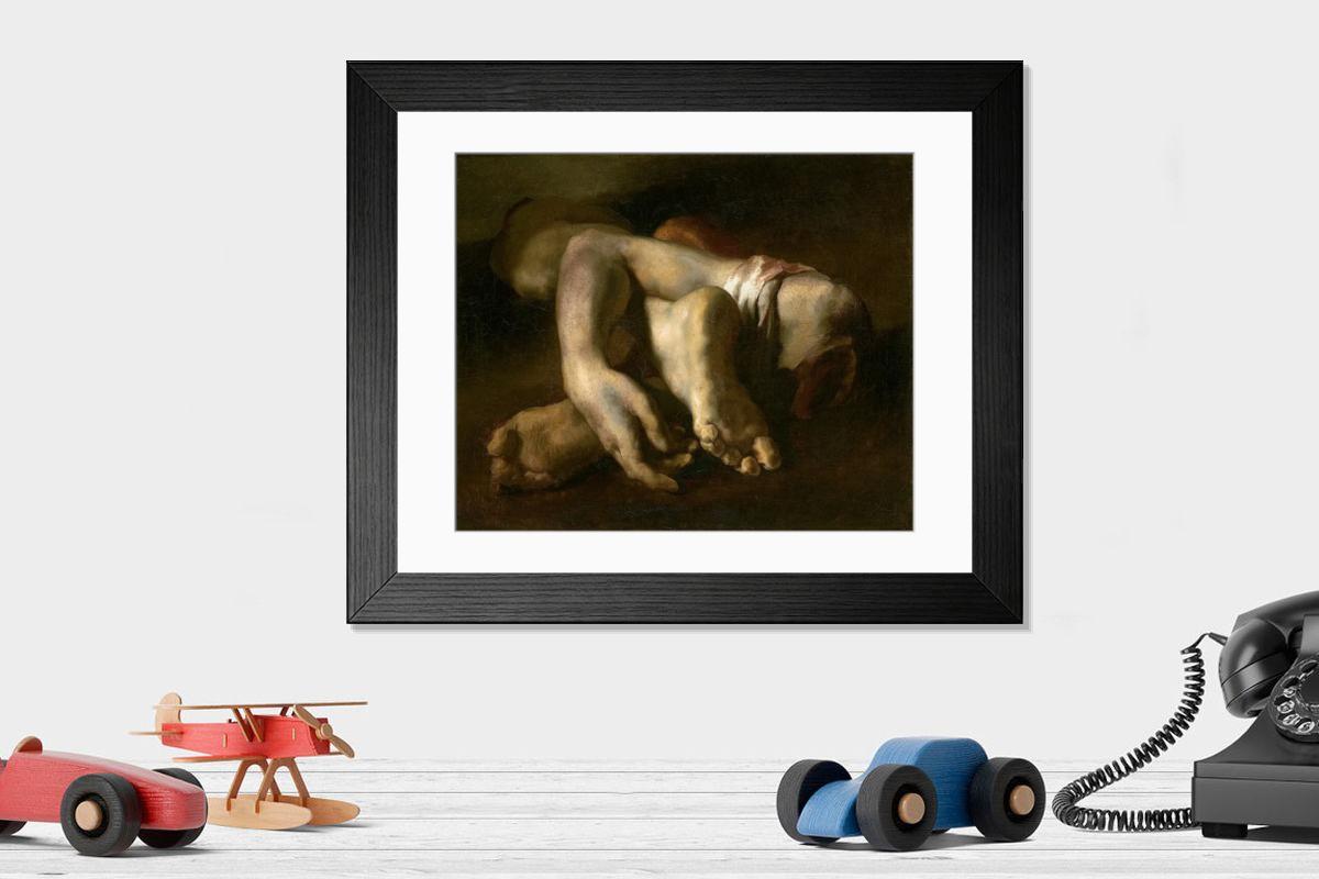 Shown hanging in a room: Modern 14"x12" (36x31cm)