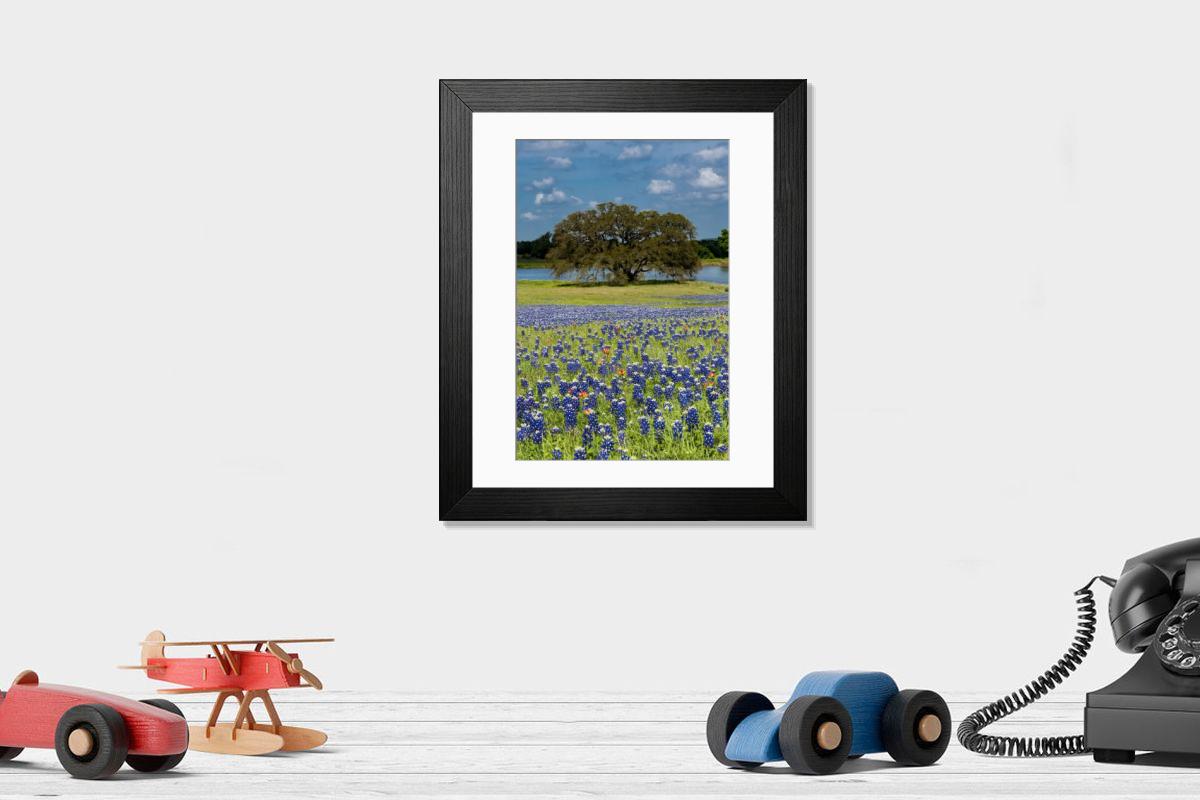 Shown hanging in a room: Modern 14"x12" (36x31cm)