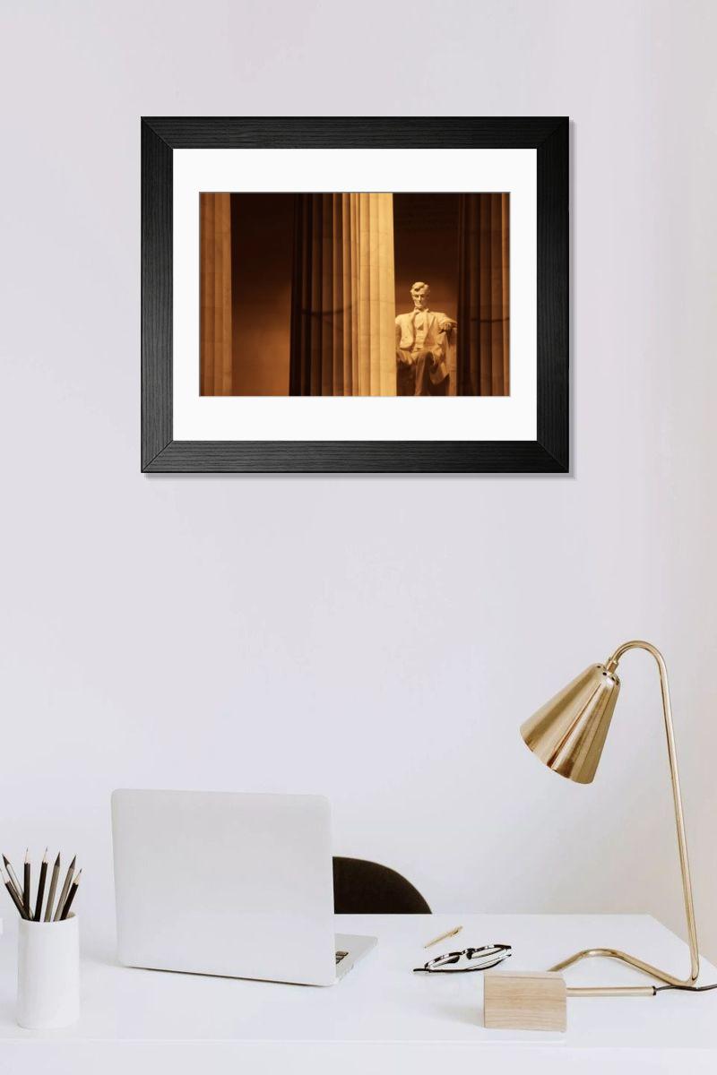 Shown hanging in a room: Modern 14"x12" (36x31cm)