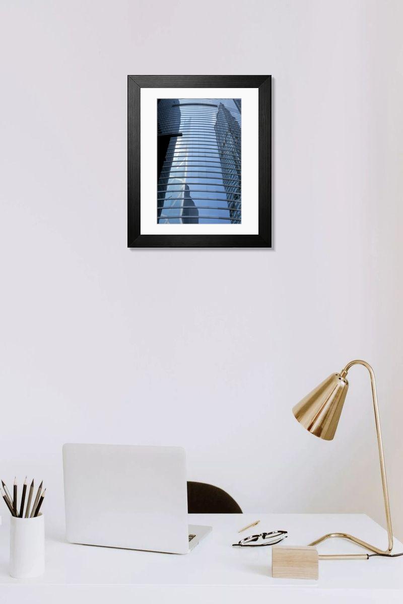 Shown hanging in a room: Modern 14"x12" (36x31cm)
