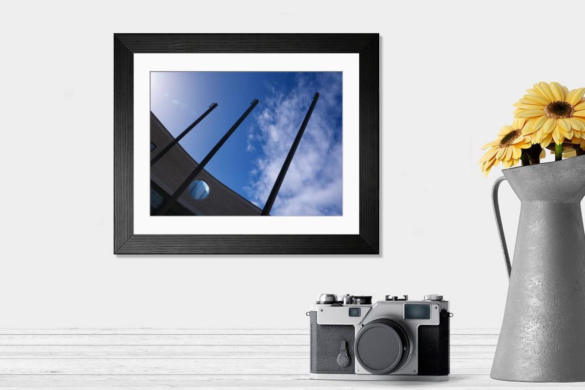 Shown hanging in a room: Modern 14"x12" (36x31cm)