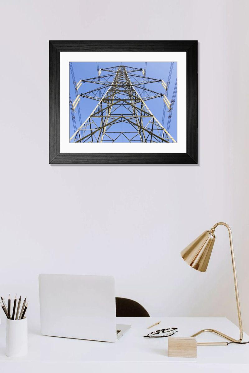Shown hanging in a room: Modern 14"x12" (36x31cm)