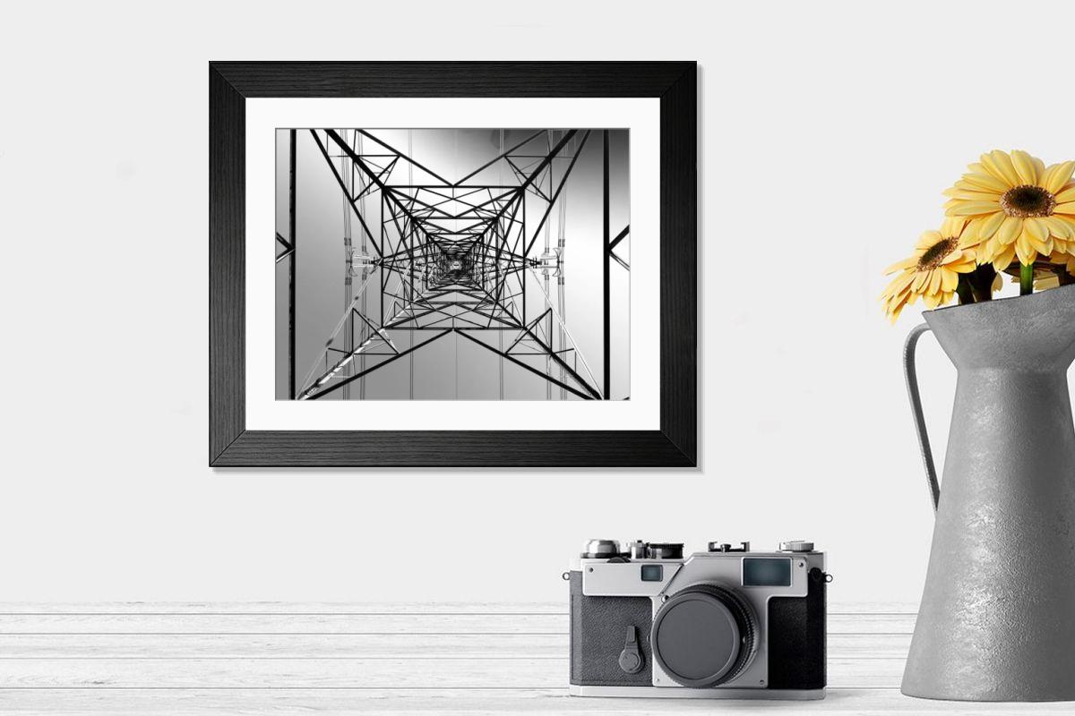Shown hanging in a room: Modern 14"x12" (36x31cm)