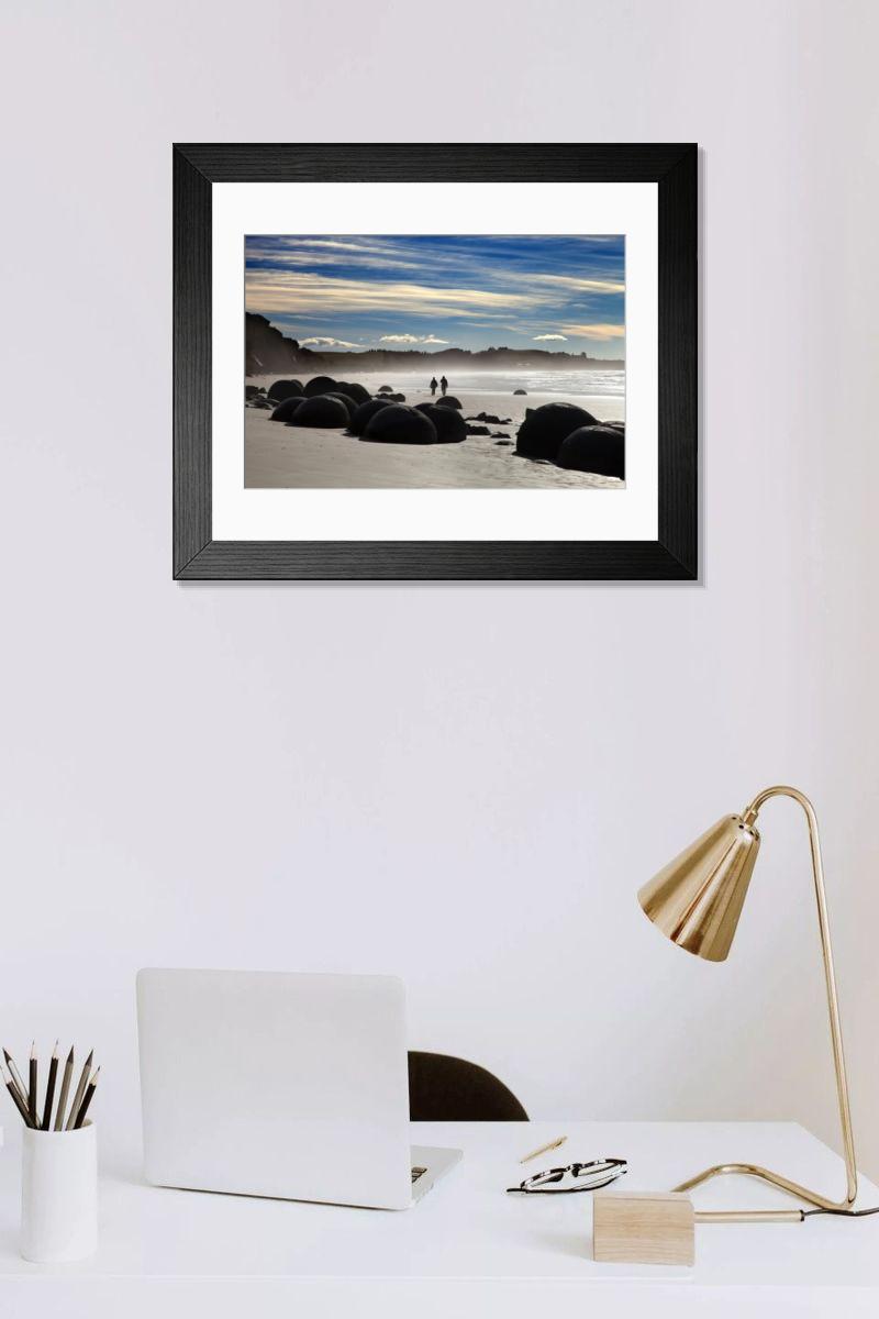 Shown hanging in a room: Modern 14"x12" (36x31cm)