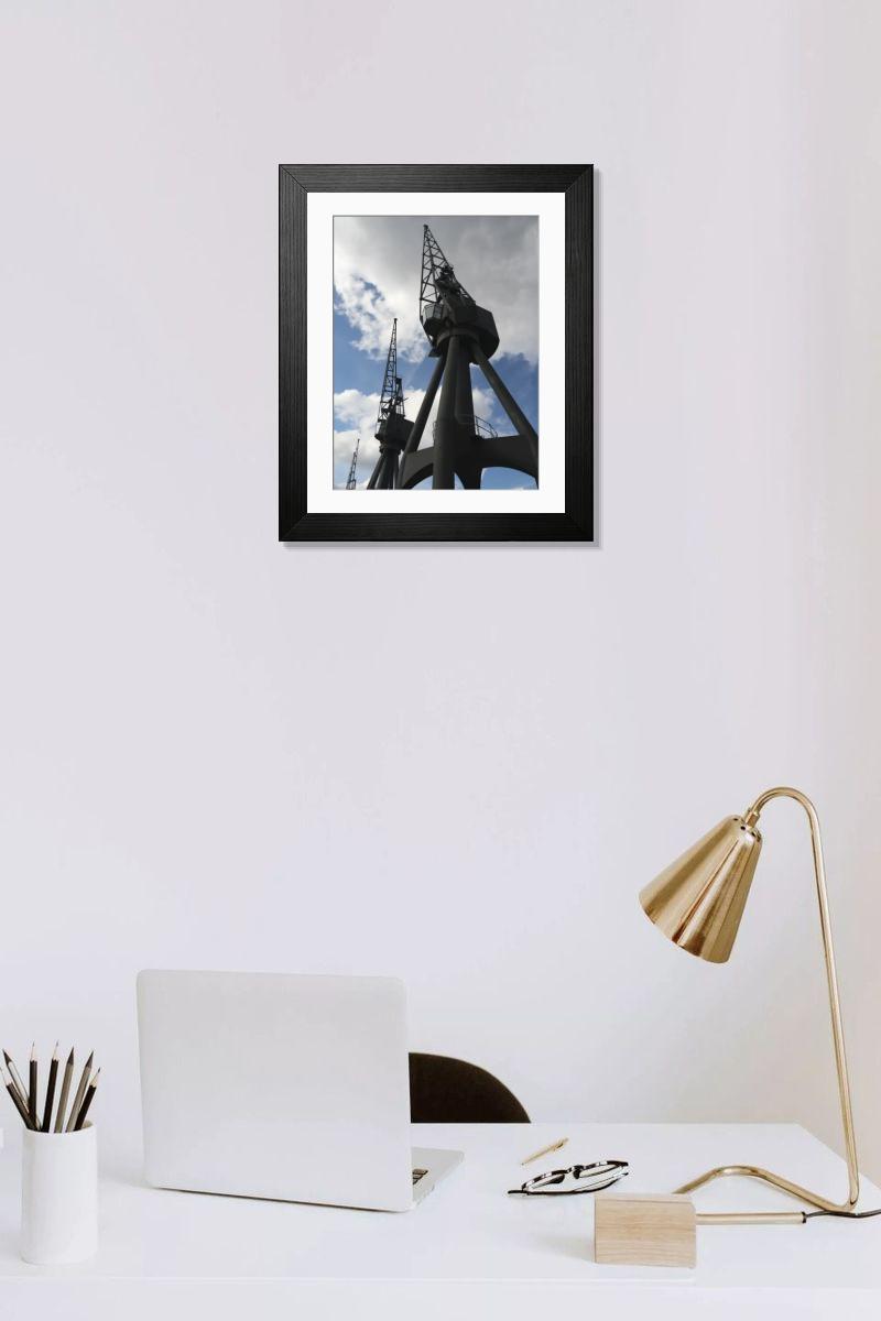 Shown hanging in a room: Modern 14"x12" (36x31cm)