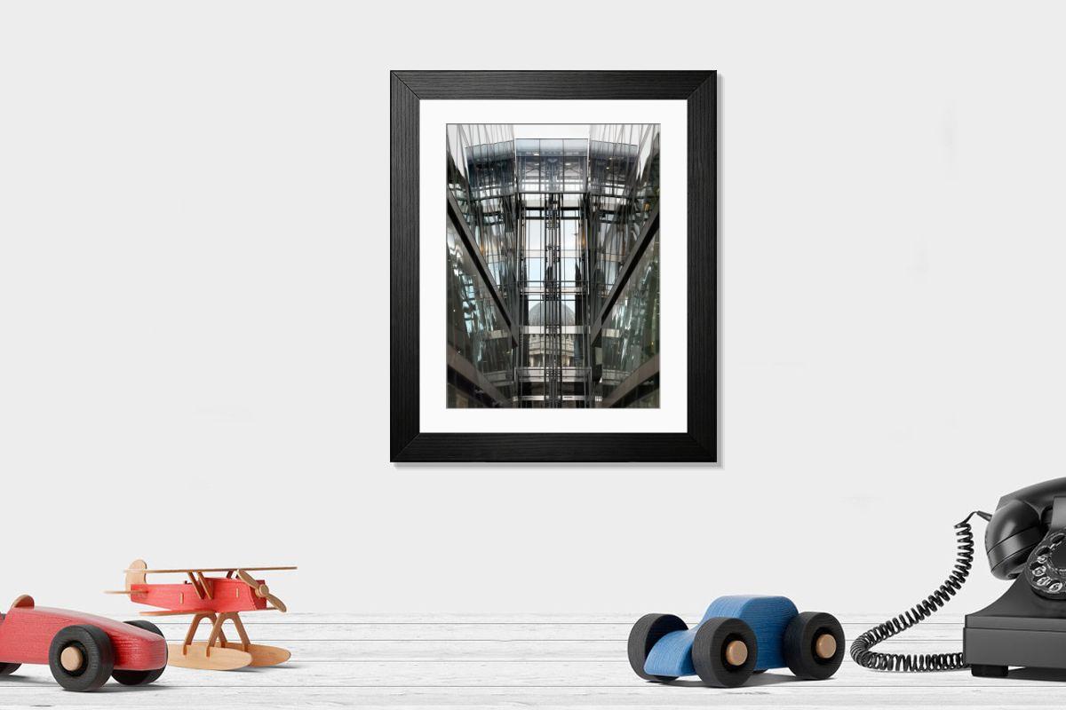 Shown hanging in a room: Modern 14"x12" (36x31cm)