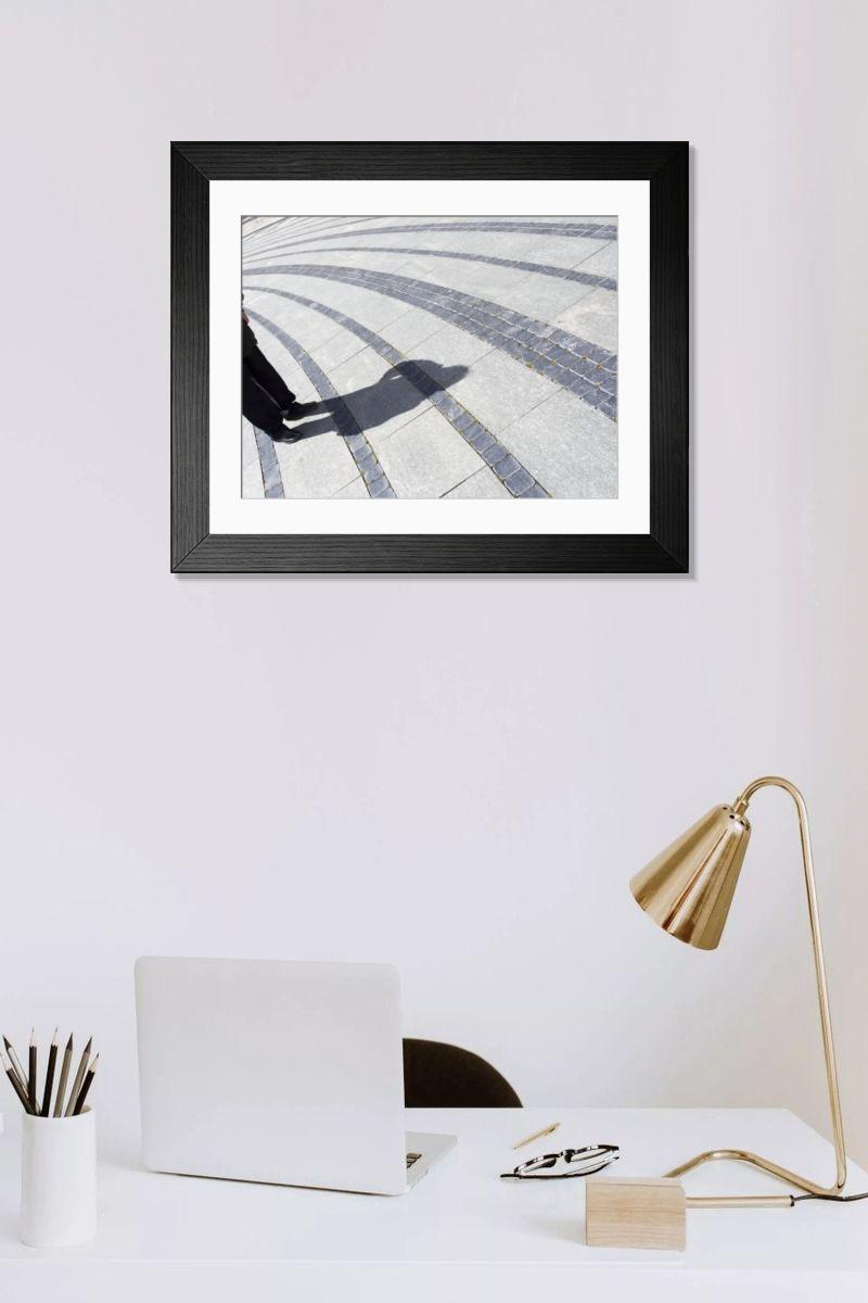 Shown hanging in a room: Modern 14"x12" (36x31cm)