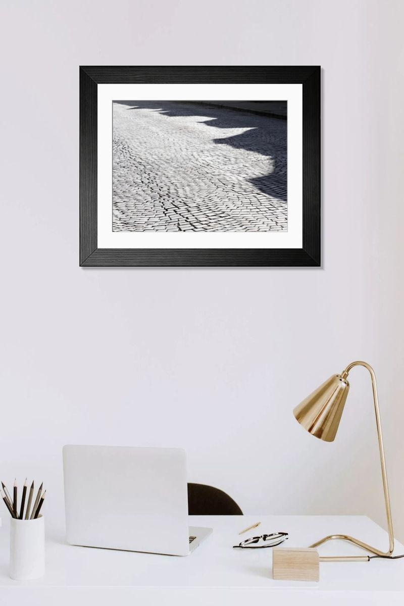 Shown hanging in a room: Modern 14"x12" (36x31cm)