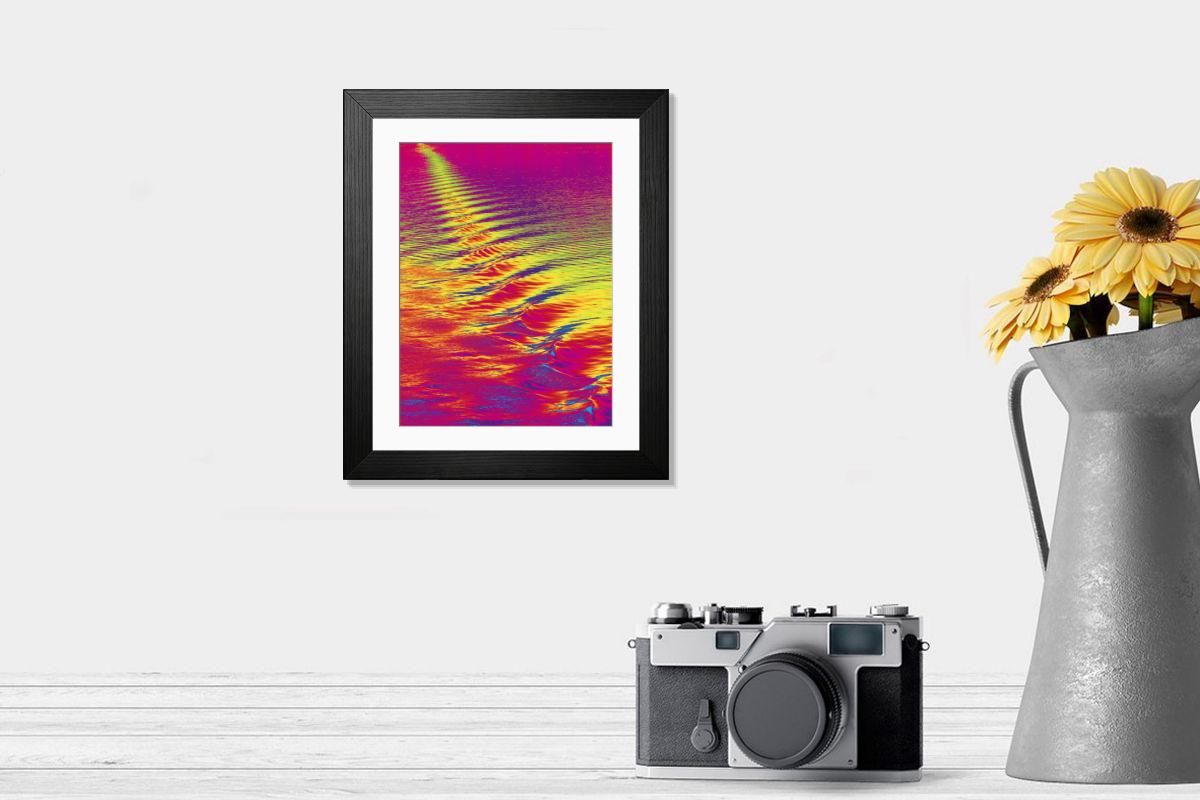 Shown hanging in a room: Modern 14"x12" (36x31cm)