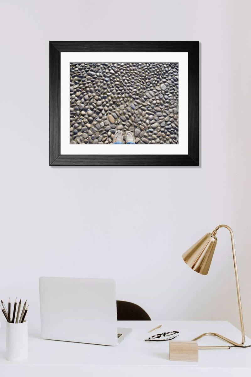 Shown hanging in a room: Modern 14"x12" (36x31cm)