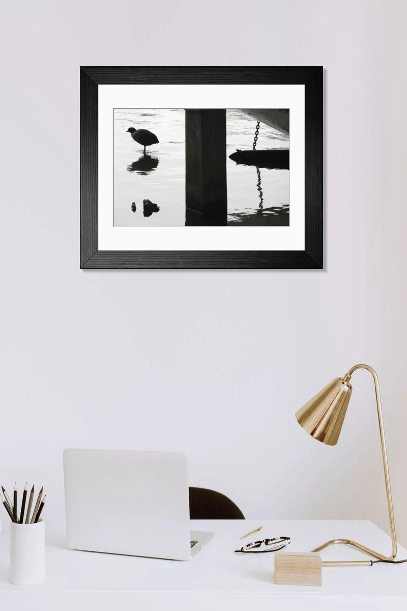 Shown hanging in a room: Modern 14"x12" (36x31cm)