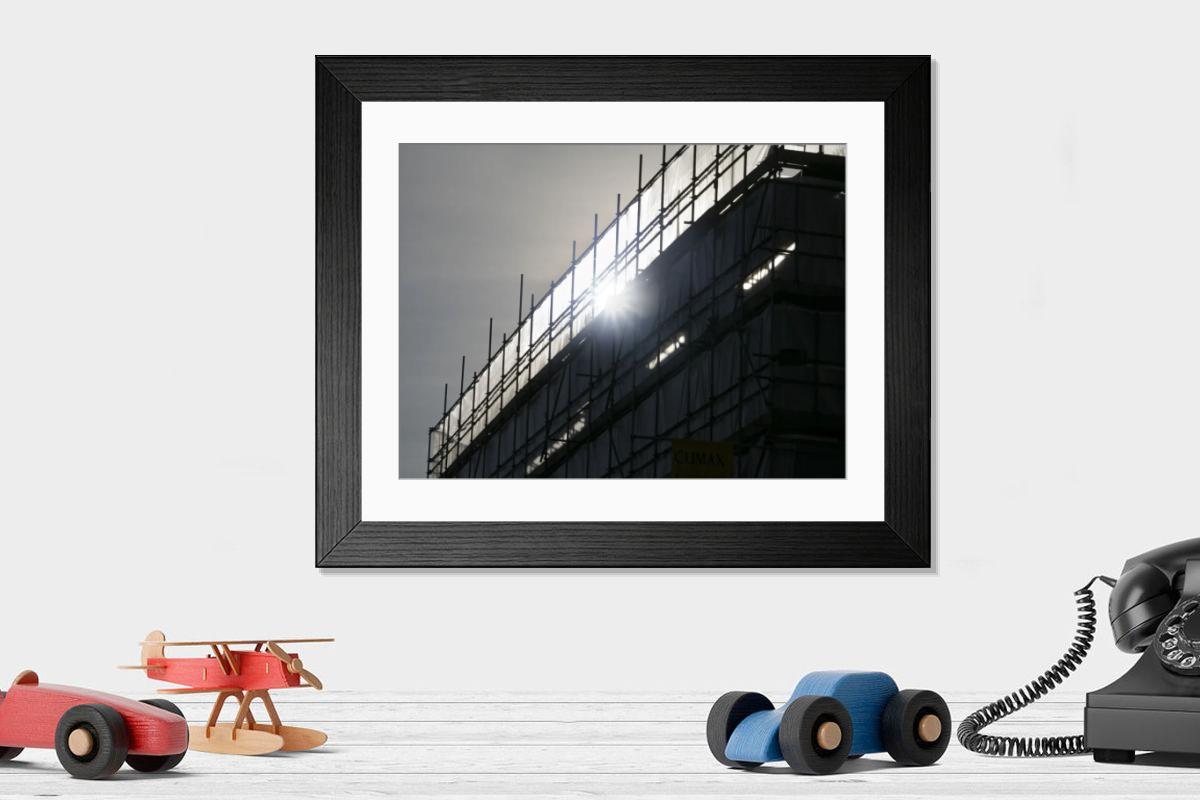 Shown hanging in a room: Modern 14"x12" (36x31cm)