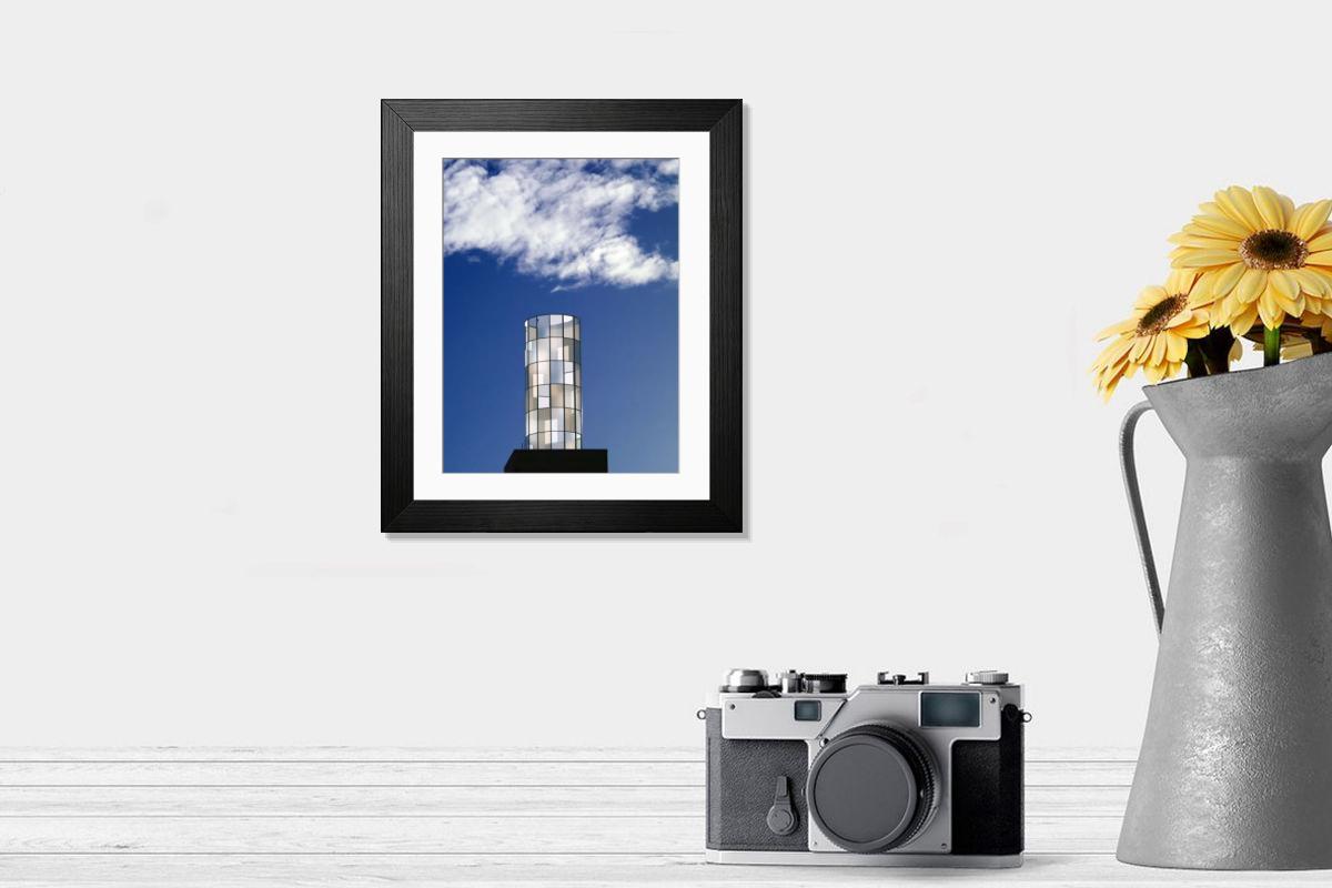 Shown hanging in a room: Modern 14"x12" (36x31cm)