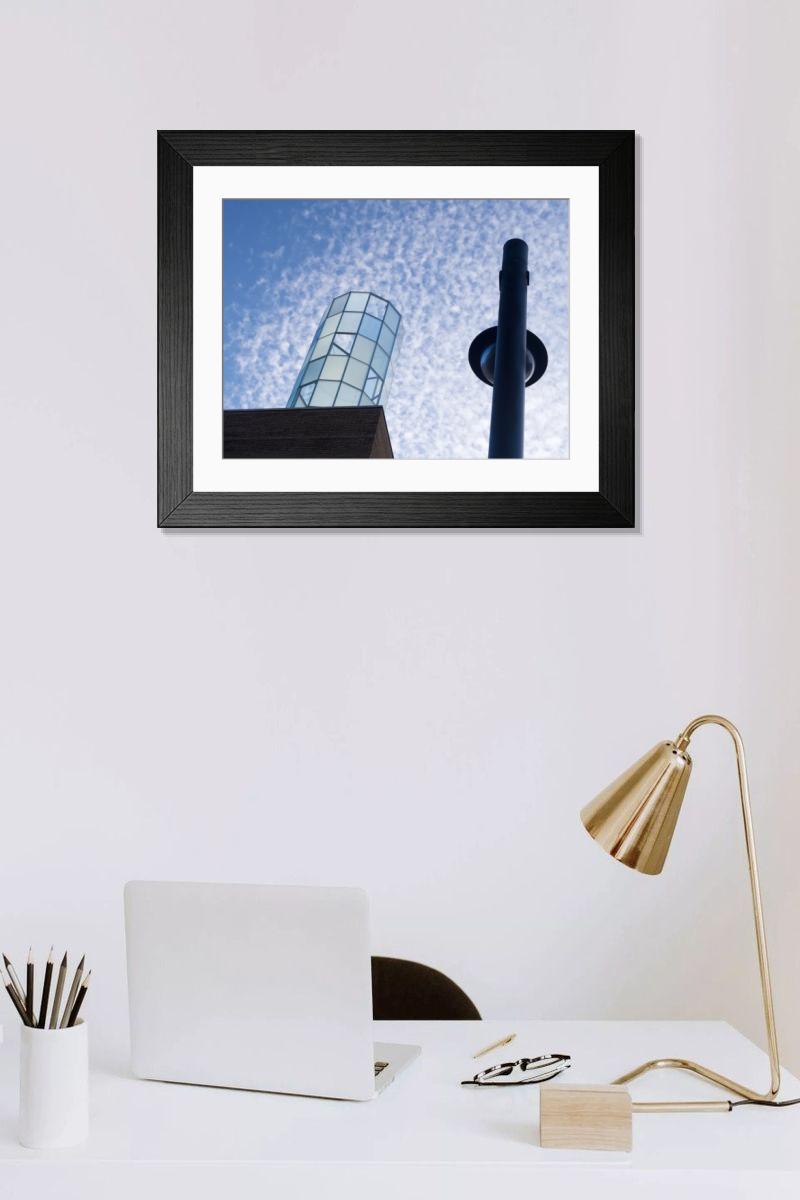 Shown hanging in a room: Modern 14"x12" (36x31cm)