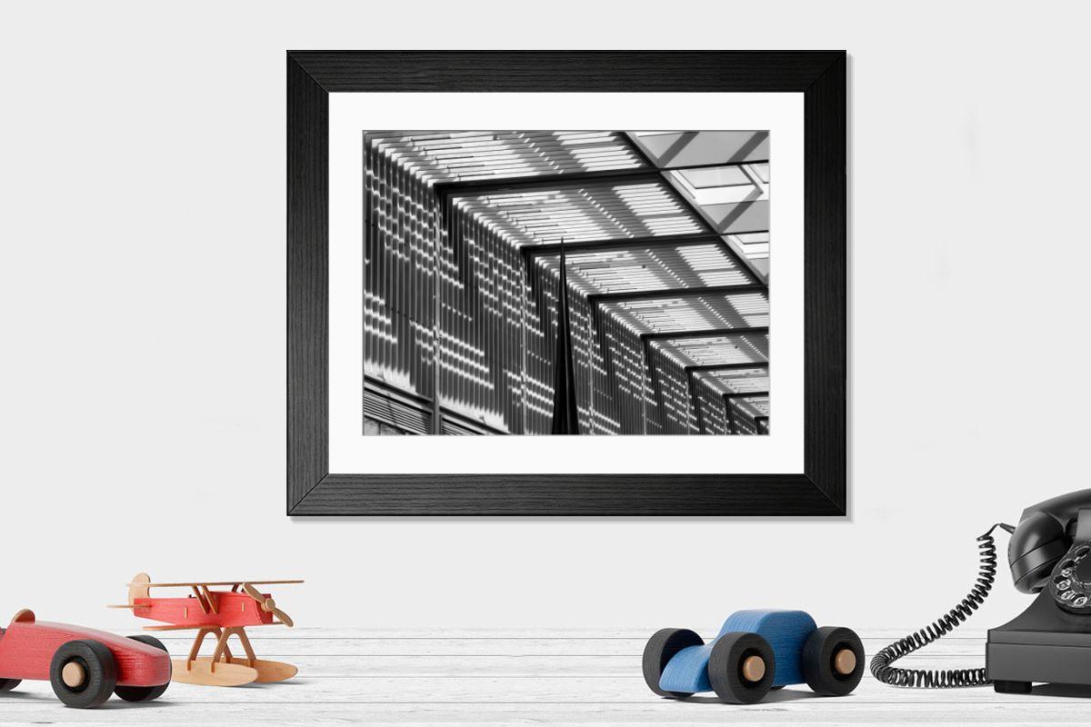 Shown hanging in a room: Modern 14"x12" (36x31cm)