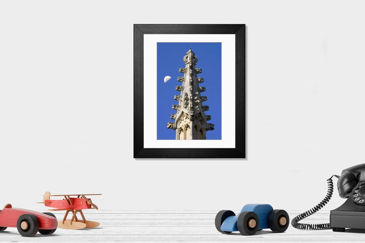 Shown hanging in a room: Modern 14"x12" (36x31cm)